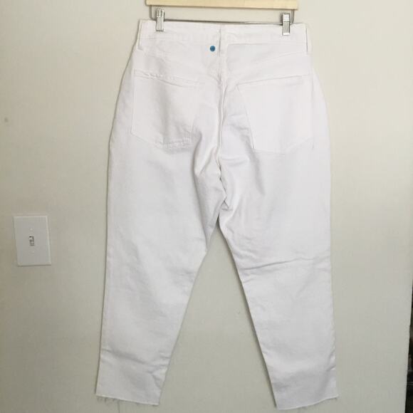 OLD NAVY High Rise Curvy O.G. Straight Jeans white Sz 14 - Picture 1 of 8